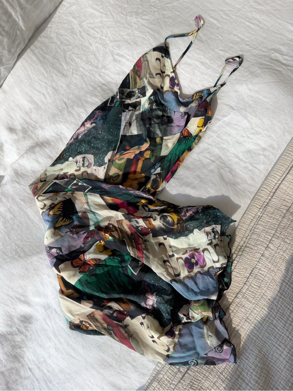 Reformation Midi Emerick Dress Decoupage XS NWOT